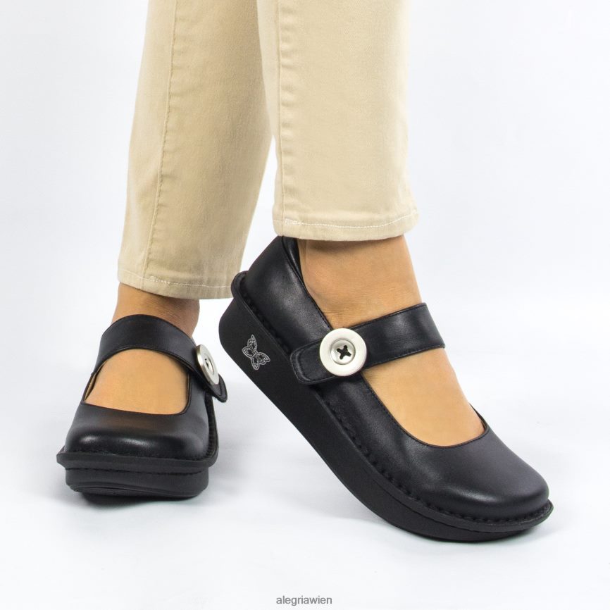Alegria Schuhe Österreich - Alegria Paloma Mary Jane aus schwarzem Nappaleder D2R0BH492 - Image 2