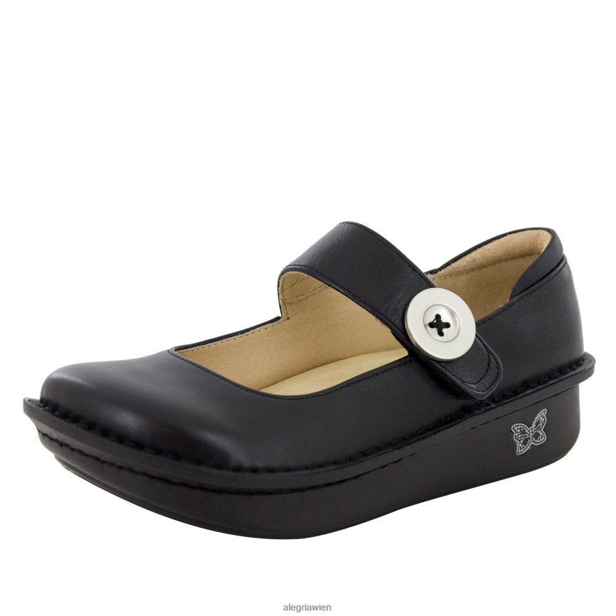Alegria Schuhe Österreich - Alegria Paloma Mary Jane aus schwarzem Nappaleder D2R0BH492 - Image 1