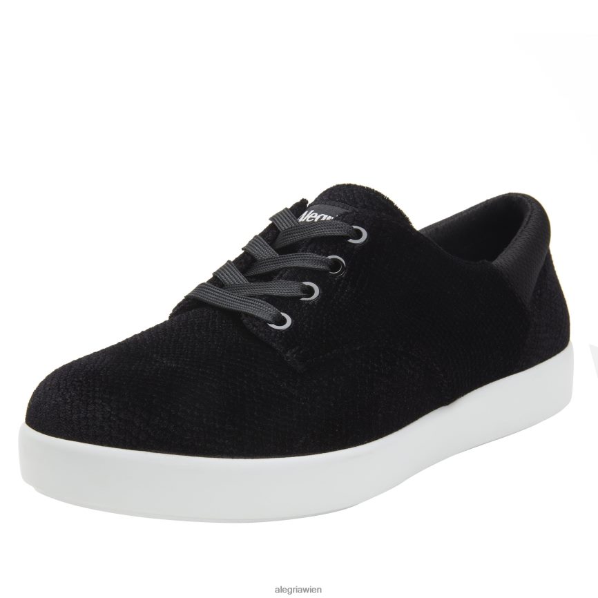Alegria Schuhe Österreich - Alegria Schlangenschuh aus Poly-Samt in Schwarz D2R0BH579 - Image 1