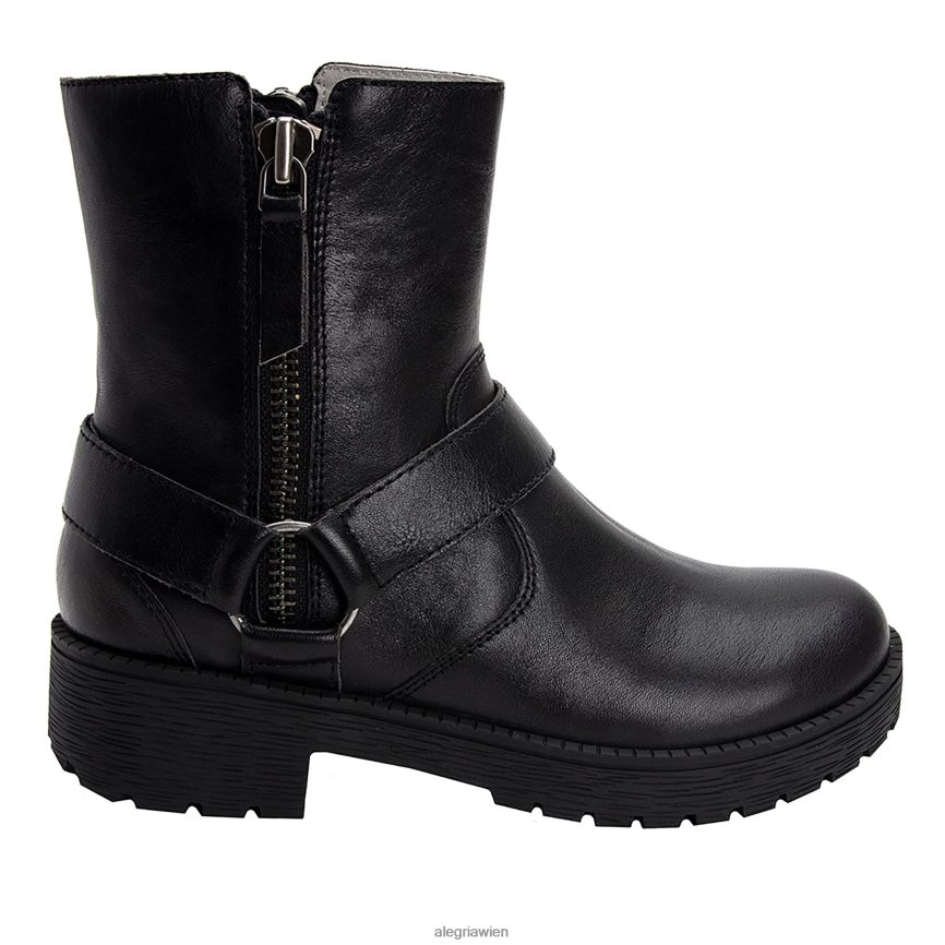 Alegria Schuhe Österreich - Alegria Schwarzer Stiefel von Charlette Crazy Horse D2R0BH249 - Image 3