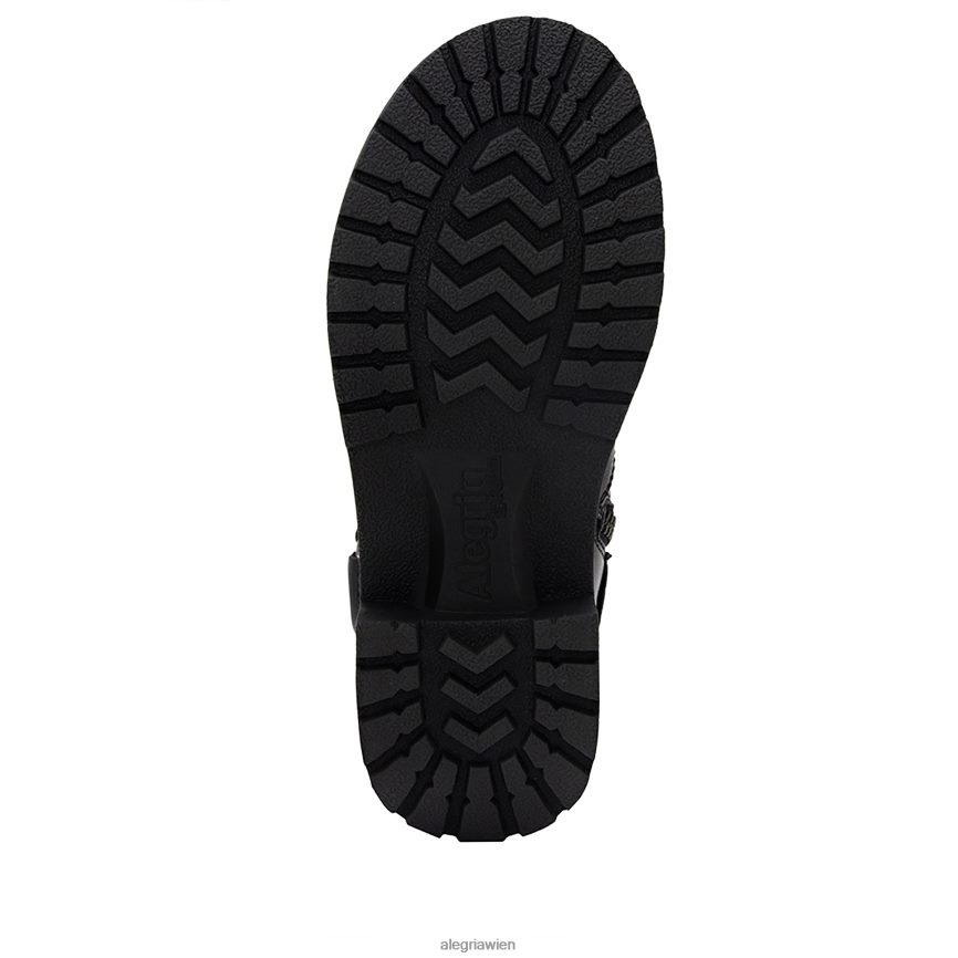 Alegria Schuhe Österreich - Alegria Schwarzer Stiefel von Charlette Crazy Horse D2R0BH249 - Image 6