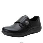 Alegria Schuhe Österreich - Alegria spritziger, schwarzer, glatter Schuh D2R0BH552