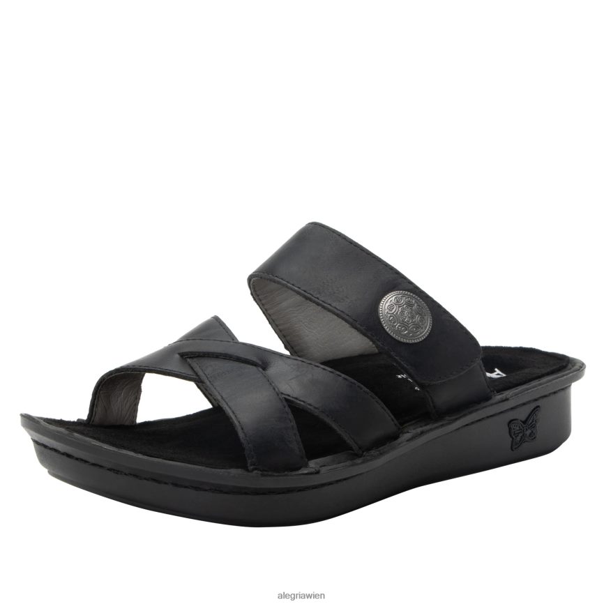 alegria_schuhe_oesterreich_alegria_victoriah_geoelte_schwarze_sandale_d2r0bh129.jpg Alegria Schuhe Österreich - Alegria Victoriah geölte schwarze Sandale D2R0BH129 - Image 1