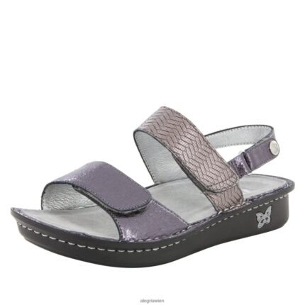 Alegria Shoes - Alegria Verona geflochtene Sandale aus Zinn D2R0BH113