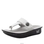 Alegria Schuhe Österreich - Alegria Carina Delicut weiße Sandale D2R0BH15