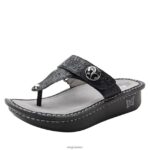 Alegria Schuhe Österreich - Alegria Carina Hallo Doily schwarze Sandale D2R0BH42