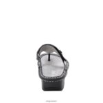 Alegria Schuhe Österreich - Alegria Carina Hallo Doily schwarze Sandale D2R0BH42 - Image 3