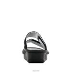 Alegria Schuhe Österreich - Alegria Karmen schwarze gewellte Sandale D2R0BH231 - Image 4