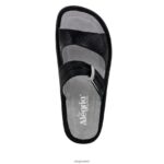 Alegria Schuhe Österreich - Alegria Karmen schwarze gewellte Sandale D2R0BH231 - Image 5