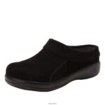 Alegria Schuhe Österreich - Alegria Kyah schwarzer Wildlederschuh D2R0BH300