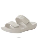 Alegria Schuhe Österreich - Alegria Orbyt weiße Glanzsandale D2R0BH183