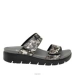 Alegria Schuhe Österreich - Alegria Rubie Collage Greys Sandale D2R0BH195 - Image 3