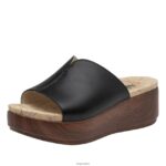 Alegria Schuhe Österreich - Alegria Schwarze Buttersandale von Triniti D2R0BH216