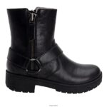 Alegria Schuhe Österreich - Alegria Schwarzer Stiefel von Charlette Crazy Horse D2R0BH249 - Image 3
