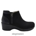 Alegria Schuhe Österreich - Alegria Sloan-Stiefel aus schwarzem Wildleder D2R0BH276 - Image 3