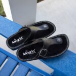 Alegria Schuhe Österreich - Alegria Vella geölte schwarze Sandale D2R0BH3 - Image 2