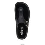 Alegria Schuhe Österreich - Alegria Vella geölte schwarze Sandale D2R0BH3 - Image 5