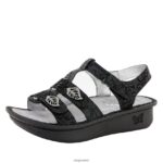 Alegria Shoes - Alegria Kleo schwarze Blattsandale D2R0BH119