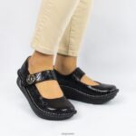 Alegria Shoes - Alegria Paloma Black geprägte Rose Mary Jane D2R0BH491 - Image 2