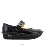 Alegria Shoes - Alegria Paloma Black geprägte Rose Mary Jane D2R0BH491 - Image 3