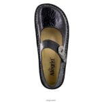 Alegria Shoes - Alegria Paloma Black geprägte Rose Mary Jane D2R0BH491 - Image 5