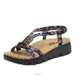 Alegria Shoes - Alegria Roz Charm schwarze Sandale D2R0BH92