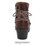 Alegria Shoes - Alegria Stevee karierter brauner Stiefel D2R0BH275 - Image 4
