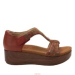 Alegria Shoes - Alegria Tova Cognac & Rosen Sandale D2R0BH221 - Image 3