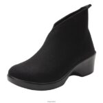 Alegria Wien - Alegria Nadya schwarzer Fleecestiefel D2R0BH271