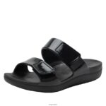 Alegria Wien - Alegria Schwarze Glanzsandale von Orbyt D2R0BH184